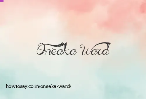 Oneaka Ward