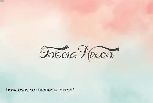 Onecia Nixon