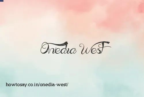 Onedia West