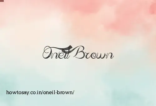 Oneil Brown