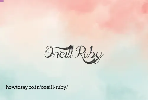 Oneill Ruby