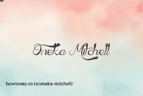 Oneka Mitchell