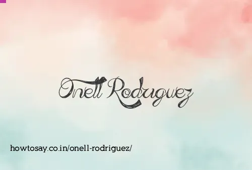 Onell Rodriguez