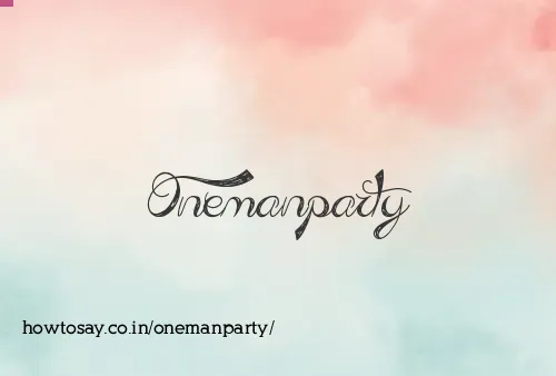 Onemanparty