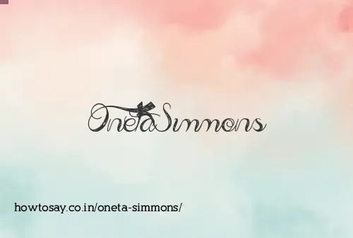 Oneta Simmons