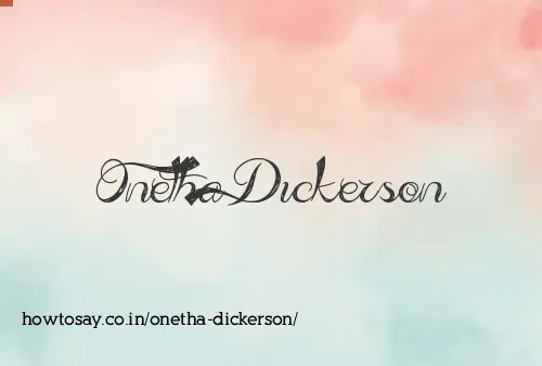 Onetha Dickerson