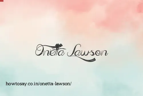 Onetta Lawson