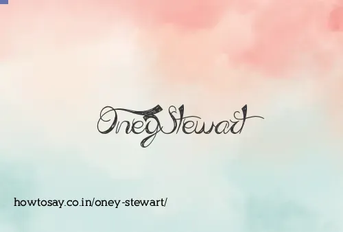 Oney Stewart