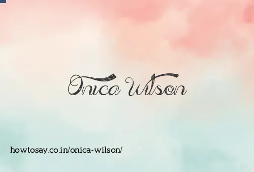 Onica Wilson