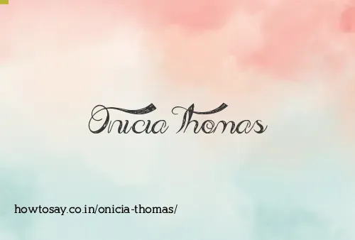 Onicia Thomas