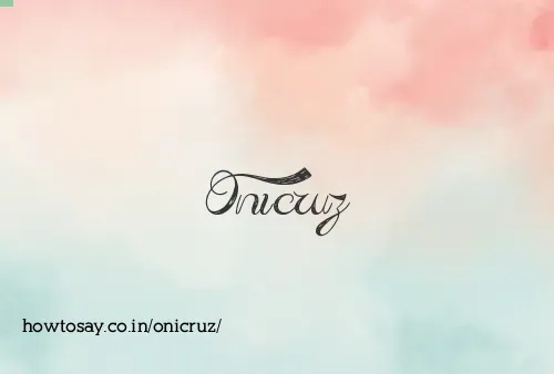 Onicruz
