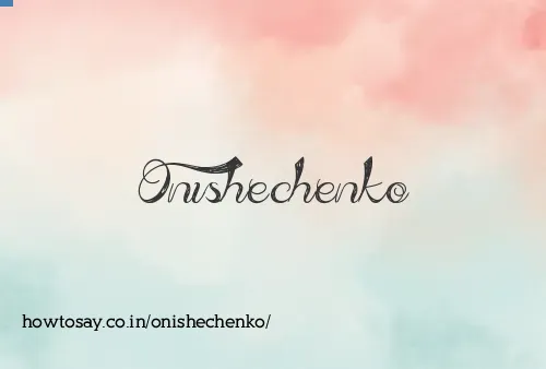 Onishechenko