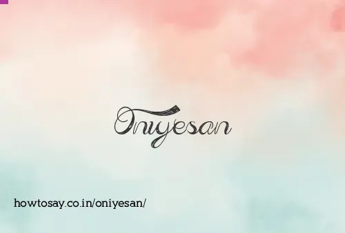 Oniyesan