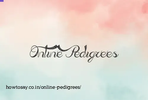 Online Pedigrees