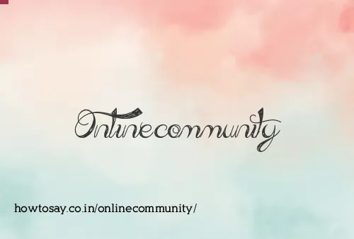 Onlinecommunity