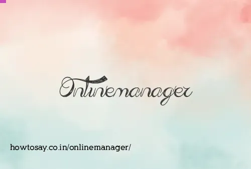 Onlinemanager