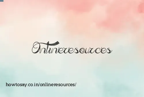Onlineresources