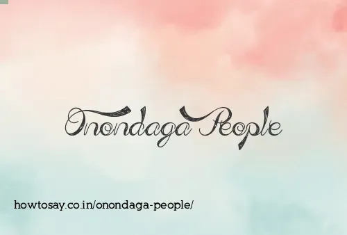 Onondaga People