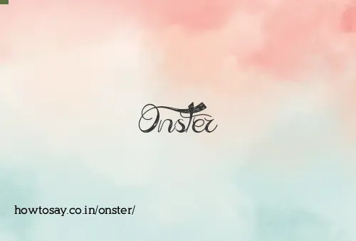 Onster