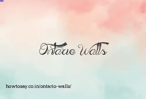 Ontario Walls