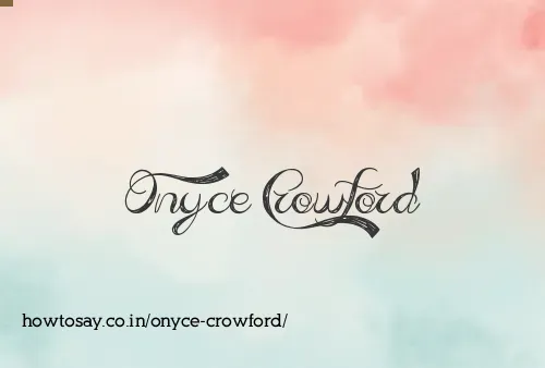 Onyce Crowford