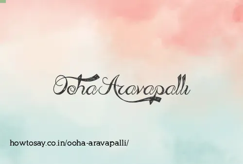 Ooha Aravapalli