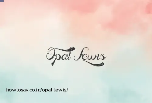 Opal Lewis