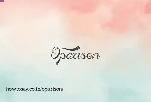 Oparison