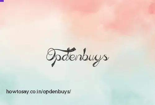 Opdenbuys