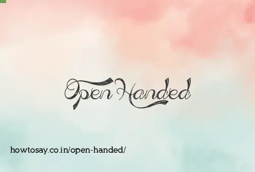 Open Handed