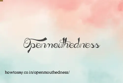 Openmouthedness