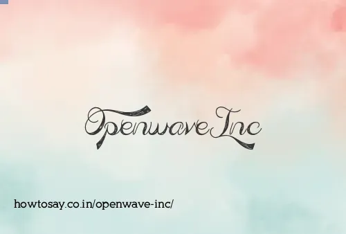 Openwave Inc