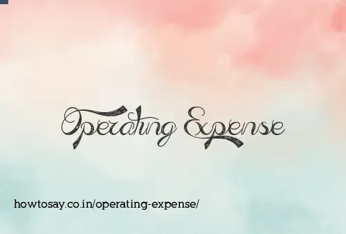 Operating Expense