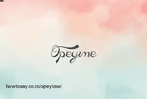 Opeyime