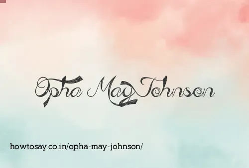 Opha May Johnson