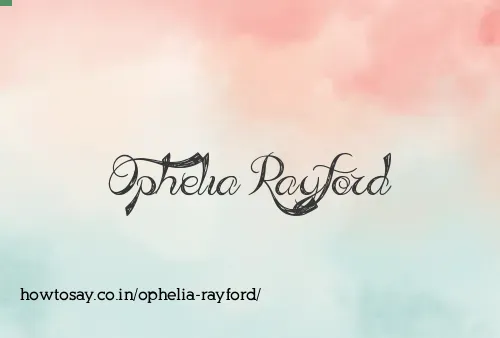Ophelia Rayford