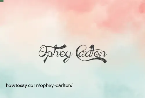 Ophey Carlton