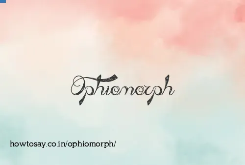 Ophiomorph