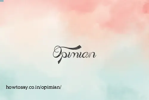 Opimian
