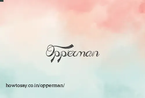 Opperman