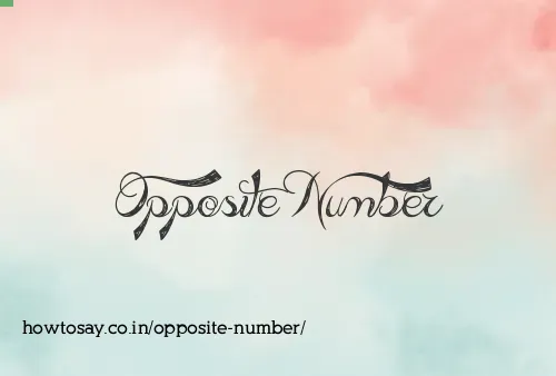 Opposite Number