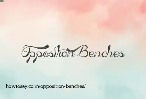 Opposition Benches