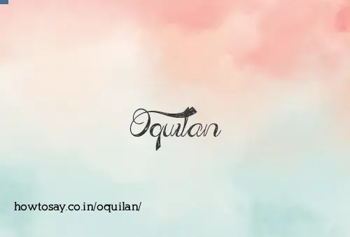 Oquilan