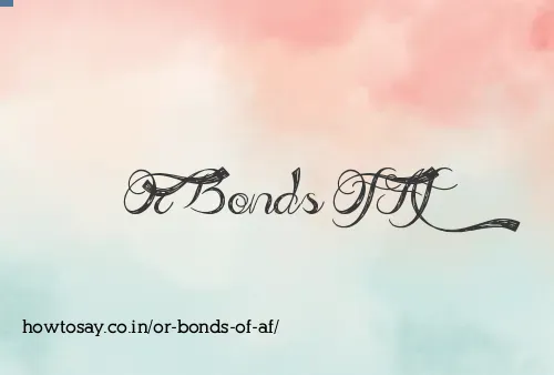 Or Bonds Of Af