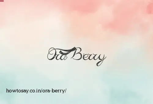 Ora Berry
