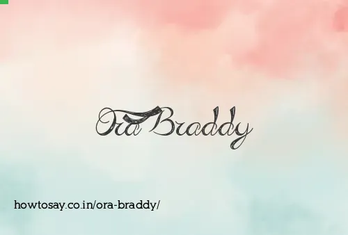 Ora Braddy