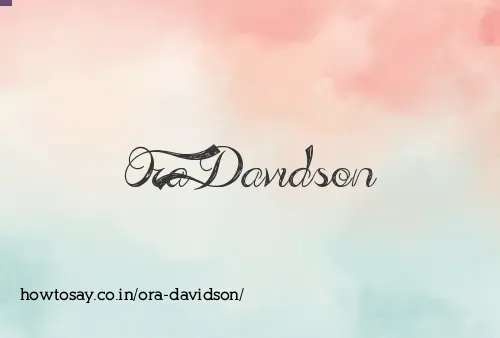 Ora Davidson
