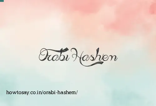 Orabi Hashem