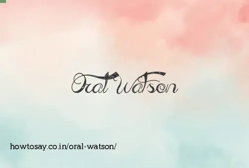Oral Watson