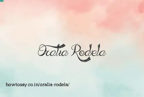 Oralia Rodela
